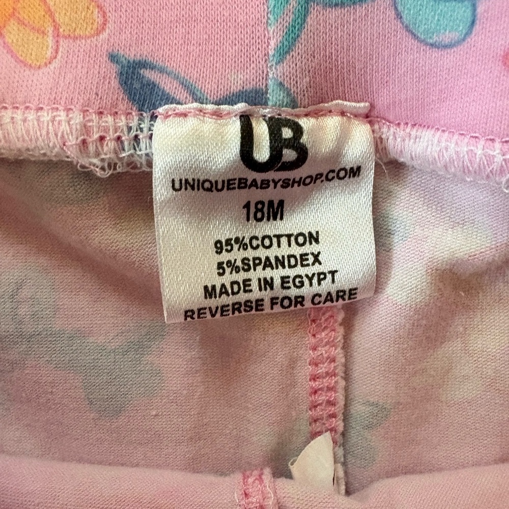 Unique Baby Pink Balloon Animal Print Leggings Girls 18M - Picture 4 of 4